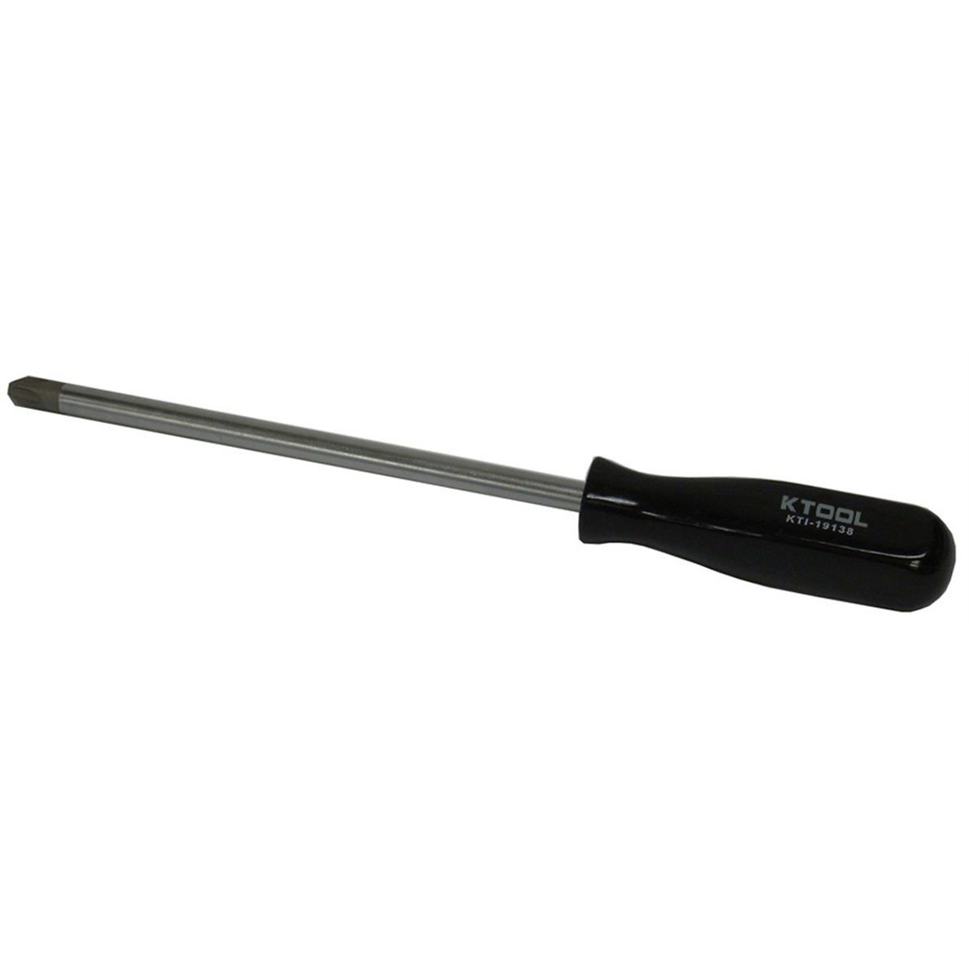 K Tool International Phillips Screwdriver — No. 4, 8in., Black Square Handle, Model# KTI19138